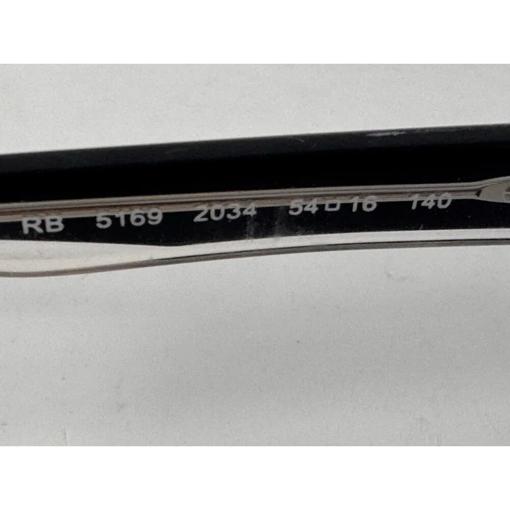 Ray-Ban RB5169 Eyeglass Frames 54 16 140 Black Clear Frames Only